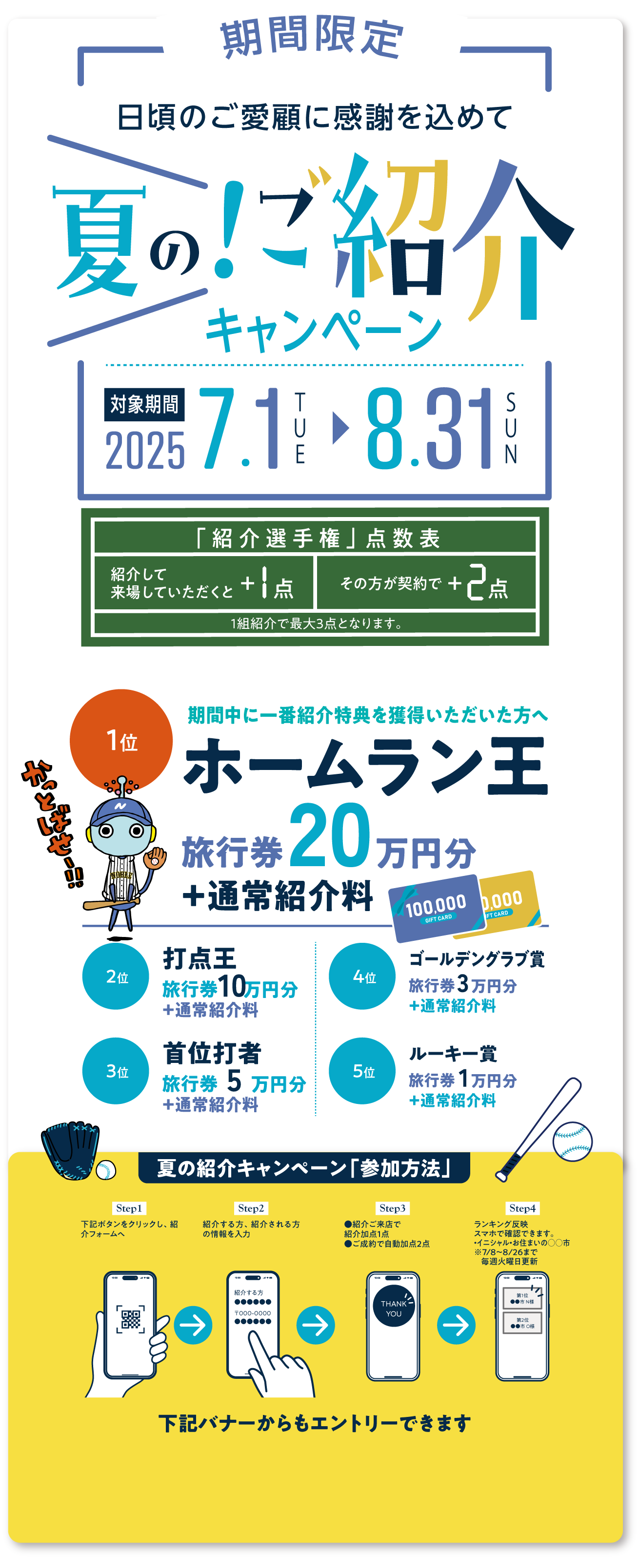 紹介選手権キャンペーンの詳細画像