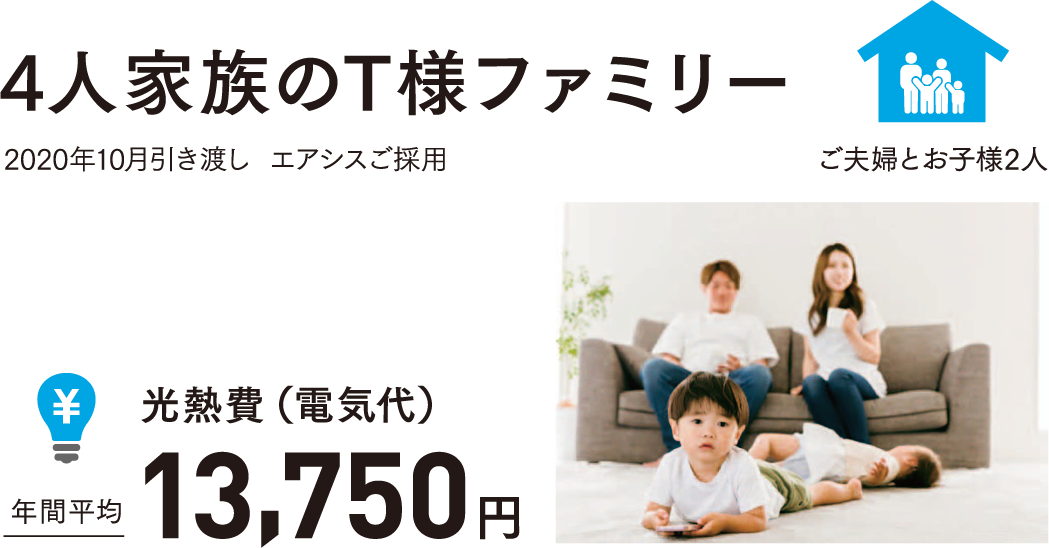 4人家族のT様ファミリー