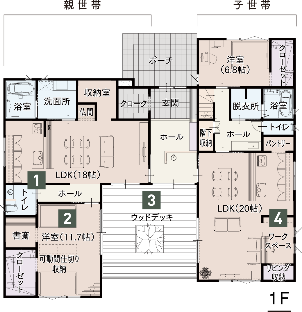 1階間取